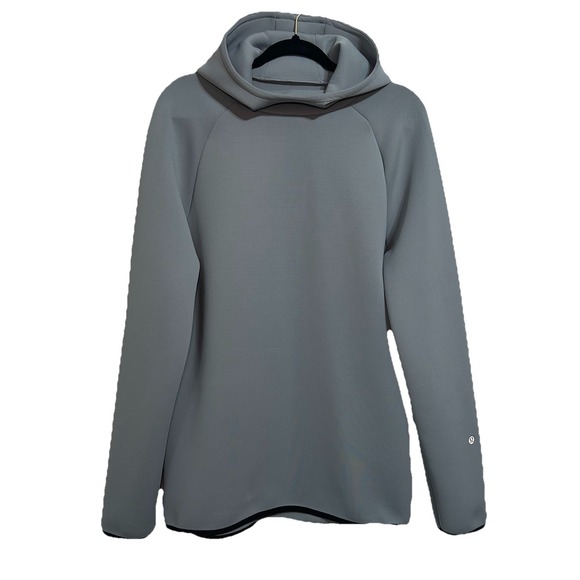 Lululemon Women's Smooth Classic-Fit Pullover Hoodie‎ Grey Cowl Neck Size Large - Picture 1 of 7